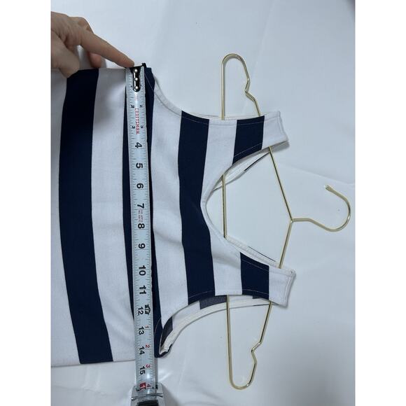 Polo Ralph Lauren Girls Fit & Flare Stripes Navy White Dress Size Large Nautical - Picture 5 of 7